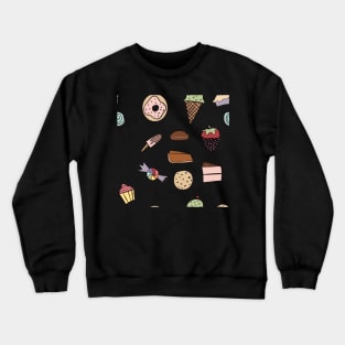 Sweet treats pattern full colors Crewneck Sweatshirt